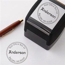 Personalized Self-Inking Address Stamp with Initial - Round - 5235