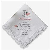 Personalized First Communion Handkerchief - 5250