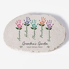 Handprint Art Personalized Garden Stone for Mom - 52593