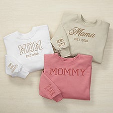 Athletic Mom Embroidered Adult Sweatshirt  - 52616