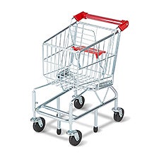 Melissa  Doug Toy Grocery Shopping Cart - Metal - 52675D