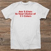 Personalized White Clothing - Custom Printed Text - 5278