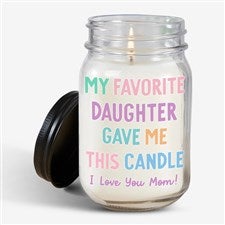My Favorite Child Personalized Farmhouse Candle Jar - 52795