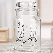 Pet Outlines Personalized Dog Treat Jar - 52859