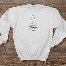 Pet Outlines Personalized Adult Sweatshirt - 52861