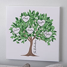 Vibrant Family Tree Personalized Canvas Prints - 52866