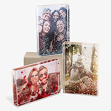 Cherished Memories Personalized Glitter Photo Blocks - 52991