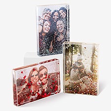 Cherished Memories Personalized Glitter Photo Blocks - 52991
