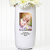 Personalized Stoneware Photo Flower Vase - 5306