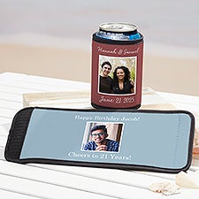 Party Photo Personalized Can  Bottle Wrap - 53236