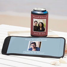Party Photo Personalized Can  Bottle Wrap - 53236