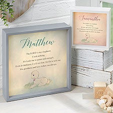 Precious Moments Lord Is My Shepherd Personalized LED Light Shadow Box - 53268