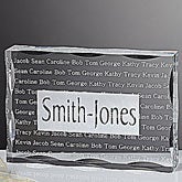 Personalized Gifts - Family Is Forever Family Names Keepsake  - 5327