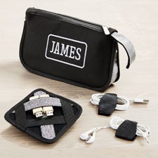 His Classic Embroidered Tech Organizer - 53289