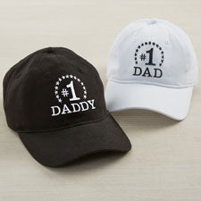 #1 Dad Embroidered Baseball Cap - 53290