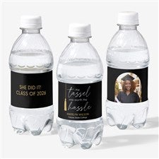 Tassel Was Worth The Hassle Personalized Graduation Water Bottle Labels - 53390