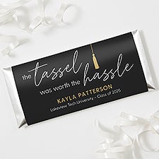 Tassel Was Worth The Hassle Personalized Candy Bar Wrappers - 53392