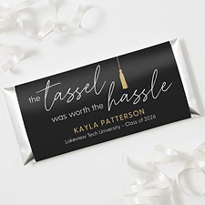 Tassel Was Worth The Hassle Personalized Candy Bar Wrappers - 53392
