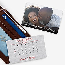 Anniversary Date Personalized Metal Wallet Card - 53644
