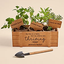 Fun Plant Quotes Personalized Herb Garden  - 53645