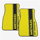 Racing Stripes Personalized Front Car Mat Set - 53649