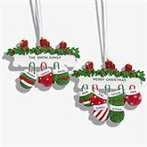 Cozy Mittens Family Personalized Ornament L - 53784
