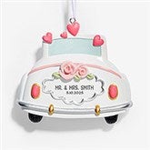 Happily Ever After Personalized Wedding Car Ornament  - 53853