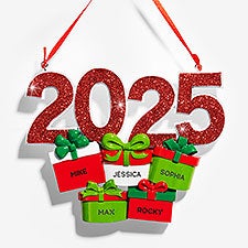 2025 Family Present Personalized Ornament - 53857