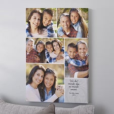 Our Memories Photo Montage Personalized Canvas Print - 5404