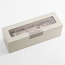 Mothers Message Personalized White Wooden Watch Box - 54128