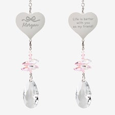 Darling Bow Personalized Heart Suncatcher  - 54137