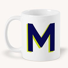 Shadow Initial Personalized Coffee Mug  - 54208