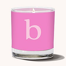 Typewriter Initial Personalized 8oz Glass Candle  - 54210