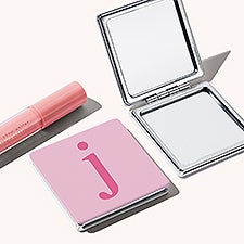 Typewriter Initial Personalized Compact Mirror  - 54213