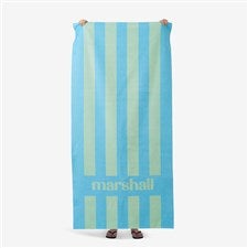 Summer Stripes Personalized Beach Towel - 54232