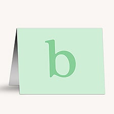 Typewriter Initial Personalized Note Cards  - 54241