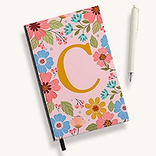 Flowery Initial Personalized Journal  - 54244