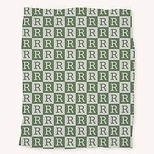 Initial Block Personalized Blanket  - 54260
