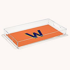 Shadow Initial Personalized Acrylic Serving Tray  - 54264