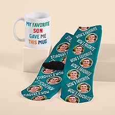 Favorite Child Mug and Photo Socks Mothers Day Gift Bundle  - 54269