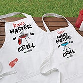 Master of the Grill Personalized Apron & Potholder Set - 5428