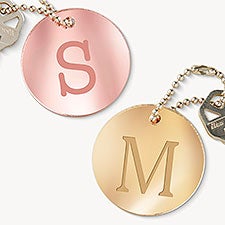 Initial Personalized Round Acrylic Keychain  - 54349