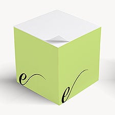 Initial Personalized Paper Note Cube  - 54354
