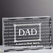 Personalized Gifts for Dad - First Hero, First Love Keepsake - 5436