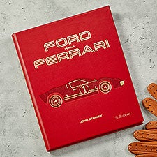 Ford VS Ferrari Personalized Leather Book - 54389D