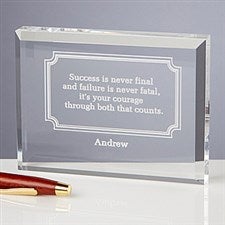 Engraved Inspirational Quotes Personalized Keepsake Gift - 5441