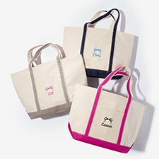 Darling Bow Embroidered Weekender Tote - 54433