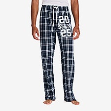 Senior Year Personalized Navy  White Flannel Pants - 54510