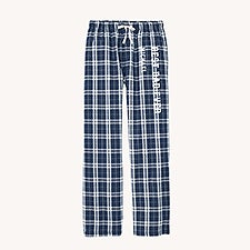 Dad Personalized Mens Navy  White Flannel Pants - 54511