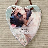 Pet Memorial Personalized Photo Heart Wall Sign - 5461